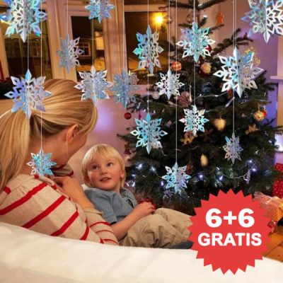 12x 3D holografske snežinke | HOLOFLAKE