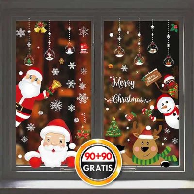 180x Božične nalepke | XMASCLINGS