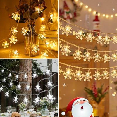 Luči na traku z motivom snežink 1.8m | LEDFLAKES