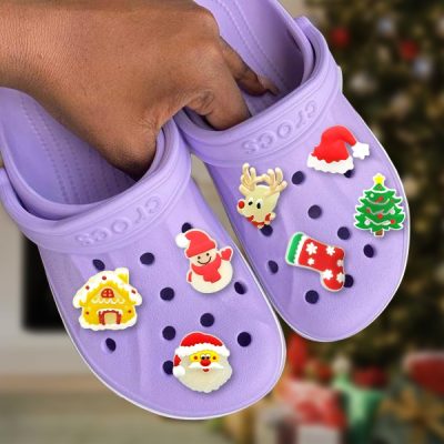 Božični svetleči obeski za čevlje (7 kosov) | SHINETAGS