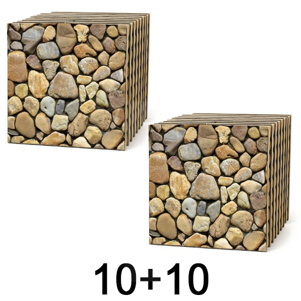 1x 3D stenske ploščice z učinkom kamna – odlepi in prilepi | STONEBLOCKS 1+1 GRATIS