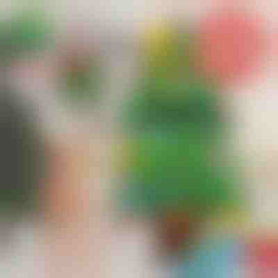 Božično drevo iz filca z okraski | FELTPINETREE