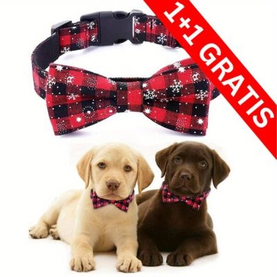 Praznična ovratnica za pse s snežinkami | DOGICOLLAR 1+1 GRATIS